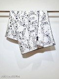 Chanel Fashion Versatile Logo Printed Double Sided Silk Square Towel 90 x 90 CM