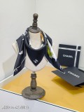 Chanel Fashion Versatile Double Sided Silk Square Towel 90 x 90 CM