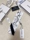 Chanel Fashion Versatile Silk Hair Strap Paddle Scarf 6x 120 CM