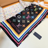 Louis Vuitton Fashion Versatile Logo Printed Silk Square Towel 90 x 90 CM