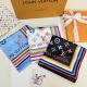 Louis Vuitton Fashion Versatile Logo Printed Silk Square Towel 90 x 90 CM