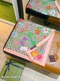 Gucci Fashion Versatile Flower Logo Double Sided Silk Square Towel 90 x 90 CM