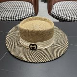 Gucci Fashion Versatile Dome Hollow Grass Hat Sunscreen Hat