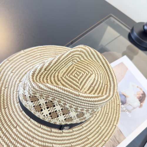 Chanel New Fashion Versatile Top Hat Grass Hat 57CM