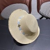 Chanel Fashion Versatile Straw Hat Beach Sunscreen Hat