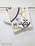 Chanel Fashion Versatile Double Sided Silk Square Towel 90 x 90 CM
