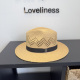 Chanel New Fashion Versatile Top Hat Grass Hat 57CM