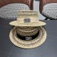 Chanel Fashion Versatile Hollow Grass Hat Sunscreen Hat 57CM