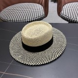 Gucci Fashion Versatile Dome Hollow Grass Hat Sunscreen Hat