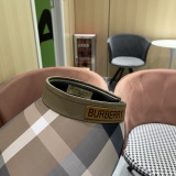 Burberry New Casual Versatile Checkered Sky Top Hat Women's Summer Sunshade Hat