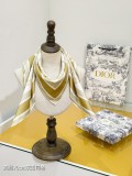 Dior Fashion Versatile Double Sided Silk Square Towel 90 x 90 CM