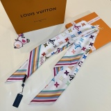 Louis Vuitton Fashion Versatile Logo Printed Silk Square Towel 90 x 90 CM