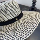 Chanel New Fashion Style Versatile Sunshade Hat Grass Hat 57CM