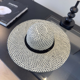 Chanel New Fashion Style Versatile Sunshade Hat Grass Hat 57CM