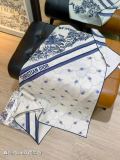 Dior Fashion Versatile Double Sided Silk Square Towel 90 x 90 CM