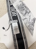 Dior Fashion Versatile Printed Silk Hair Strap Scarf 6x 100 CM