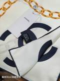 Chanel Fashion Versatile Double Sided Silk Square Towel 90 x 90 CM
