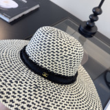 Chanel New Fashion Style Versatile Sunshade Hat Grass Hat 57CM