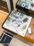 Chanel Fashion Versatile Double Sided Silk Square Towel 90 x 90 CM