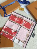 Louis Vuitton Fashion Versatile Silk Square Towel 90 x 90 CM
