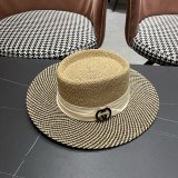 Gucci Fashion Versatile Dome Hollow Grass Hat Sunscreen Hat