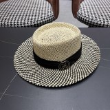 Gucci Fashion Versatile Dome Hollow Grass Hat Sunscreen Hat