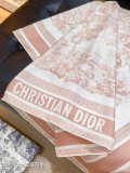 Dior Fashion Versatile Double Sided Silk Square Towel 90 x 90 CM