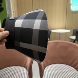 Burberry New Casual Versatile Checkered Sky Top Hat Women's Summer Sunshade Hat