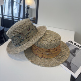 Gucci New Fashion Versatile Hollow Top Hat Grass Hat 57CM