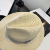 Gucci New Fashion Versatile Top Hat Grass Hat 57CM