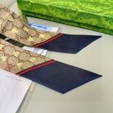 Gucci Fashion Versatile Bee Logo Printed Double Sided Silk Scarf Hair Strap 6 x 90 CM