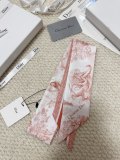 Dior Fashion Versatile Printed Silk Hair Strap Scarf 6x 100 CM