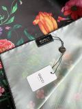 Gucci Fashion Versatile Multi Color Floral Printed Silk Square Towel 90 x 90 CM