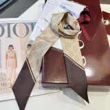 Gucci Fashion Versatile Logo Printed Double Sided Silk Scarf Hair Strap 5 x 120 CM