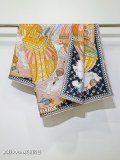 Louis Vuitton Fashion Versatile Double Sided Silk Square Towel 90 x 90 CM