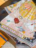 Louis Vuitton Fashion Versatile Double Sided Silk Square Towel 90 x 90 CM