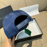 Prada Classic Triangle Logo Baseball Hat Couple Versatile Duck Tongue Hat