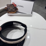Chanel Fashion Glitter Empty Top Hat Versatile Sunshade Hat