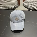 Moncler New Couple High Street Washed Baseball Hat Sunshade Duck Tongue Hat Damaged