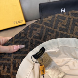 Fendi Classic FF Jacquard Fisherman's Hat Unisex Versatile Sunshade Hat 57CM