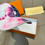 Louis Vuitton High Street Versatile Baseball Hat Couple Sunshade Duck Tongue Hat 56CM