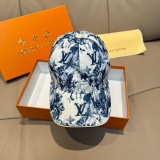 Louis Vuitton High Street Versatile Baseball Hat Couple Sunshade Duck Tongue Hat 56CM