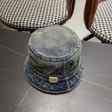 Dior Retro Four Seasons Sunscreen Basin Hat Sunshade Cowboy Fisherman Hat