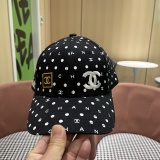 Chanel Fashion Embroidered Logo Baseball Cap Couple Casual Versatile Duck Tongue Cap 56CM