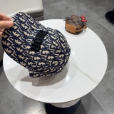 Dior Fashion Embroidered Logo Duck Tongue Hat Couple Versatile Baseball Hat