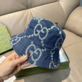 Gucci Classic GG Jacquard Cowboy Fisherman's Hat Unisex Versatile Sunshade Hat
