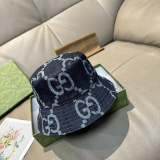 Gucci Classic GG Jacquard Cowboy Fisherman's Hat Unisex Versatile Sunshade Hat