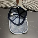 Louis Vuitton Couple High Street Washed Cowboy Baseball Hat Sunshade Duck Tongue Hat Damaged