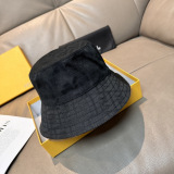 Fendi Classic FF Jacquard Fisherman's Hat Unisex Versatile Sunshade Hat 57CM