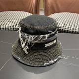 Dior Retro Washed Cowboy Fisherman Hat Versatile Sunshade Cap